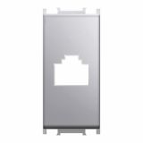 KOMUNIKACIJSKA VTIČNICA MODUL ADAPTER KEYSTONE SREBRNA, 1M, BOK