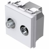 TV / AUDIO VTIČNICA MODUL KONČNA SAT-TV BELA, 1 DB, 2M, BOK