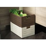 KONTEJNER - ZABOJNIK PVC 59X39X28 CM SVETLO SIV, ZLOŽLJIV