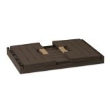 KONTEJNER - ZABOJNIK PVC 59X39X28 CM SVETLO SIV, ZLOŽLJIV