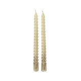 KONUS SVEČA DECORIS ZLATA 2/1 FI 2.2 CM. VIŠINA 25 CM