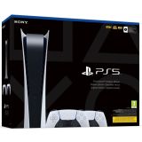 KONZOLA PS SONY PS5 DIGITAL E CHASSIS + PS5 DUALSENSE WHITE
