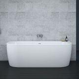 KOPALNA KAD KOTNA AQUAESTIL SLIM WALL 160X75 BELA Z OBLOGO IN PRELIVNO GRN