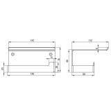 KOPALNIŠKA GALANTERIJA DEANTE DRŽALO ZA WC PAPIR MOKKO ADM A221 S POLIČKO