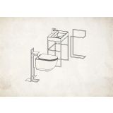 KOPALNIŠKA GALANTERIJA DEANTE STOJALO ZA WC PAPIR MOKKO ADM N242