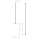KOPALNIŠKA GALANTERIJA DEANTE WC ŠČETKA MOKKO ADM N712