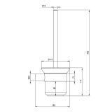 KOPALNIŠKA GALANTERIJA DEANTE WC ŠČETKA ROUND ADR N711