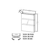 KOPALNIŠKA OMARICA Z OGLEDALOM KOLPA SAN TON 50 NW NAOMI