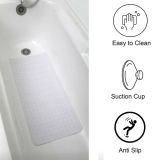 KOPALNIŠKA PREPROGA TENDANCE TENDANCE ZA KAD 34X74CM, GUMENA, BELA