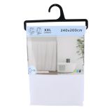 KOPALNIŠKA ZAVESA TENDANCE BELA ZA KAD 240X200 16 BELIH OBROČKOV PP