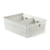 KOPALNIŠKI DODATKI PLASTICOS SET 3 KOŠAR 2X4L + 12L BOHOL NEBEŠKO BELA