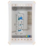 KOPALNIŠKI DODATKI TENDANCE BELO PVC KOPAL. STOJALO 4 POLICE, 23X35.5X100
