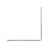 KOPALNIŠKI DODATKI TENDANCE DRŽALO KOTNO ZAVESE ZA KAD 80-80CM, INOX BEL