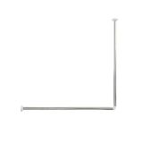 KOPALNIŠKI DODATKI TENDANCE DRŽALO KOTNO ZAVESE ZA KAD 90-90CM INOX