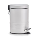 KOŠ ZA SMETI ZELLER PRESENT S PEDALKO, 3 L, SIVA