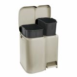 KOŠ ZA LOČEVANJE ODPADKOV TONTARELLI 2 39X32.5X41 CM DVOJNA PATTY GOLD