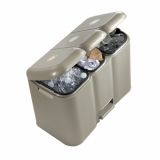 KOŠ ZA LOČEVANJE ODPADKOV TONTARELLI 3 13+8+13L 58.5X32X41.5 CM PATTY GOLD