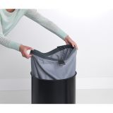 KOŠ ZA PERILO BRABANTIA OKROGEL 60 L, MATT BLACK