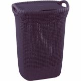 KOŠ ZA PERILO CURVER 57 L VIJOLA KNIT 45.2X61.4X34.1 CM