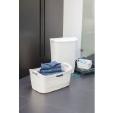 KOŠ ZA PERILO CURVER KOŠ ZA PERILO RIBBON 49L BELA 46X27X59 CM