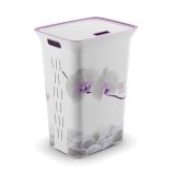 KOŠ ZA PERILO KIS 44X35X61CM 60L ORHIDEJA