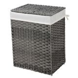 KOŠ ZA PERILO SONGMICS LCB51WG RATAN SIVA 90L