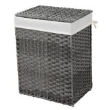 KOŠ ZA PERILO SONGMICS RATAN 90L SIVA