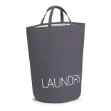 KOŠ ZA PERILO ZELLER PRESENT 35X53 CM PLATNO SIV