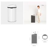 KOŠ ZA SMETI BRABANTIA NA DOTIK 60 L, BEL