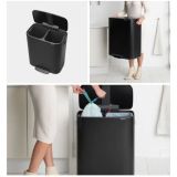 KOŠ ZA SMETI BRABANTIA ZA LOČEVANJE BO PEDAL BIN 2X30 L, ČRN