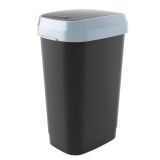 KOŠ ZA SMETI CURVER DUAL SWING, 50L, ČRN