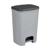 KOŠ ZA SMETI CURVER S PEDALOM, ESSENTIALS 40L, SIV/TEMNO SIV