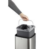 KOŠ ZA SMETI DURABLE S SENZORJEM KOVINSKI 12L