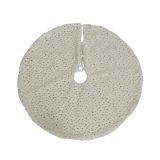 KOŠARA ALI PODLAGA DECORIS BELA Z ZVEZDICAMI FI 90 CM