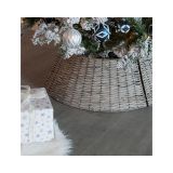 KOŠARA ALI PODLAGA DECORIS OBROČ, SIVE BARVE FI 70 CM, V 28 CM