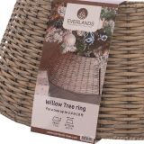KOŠARA ALI PODLAGA DECORIS OBROČ, SIVE BARVE FI 70 CM, V 28 CM