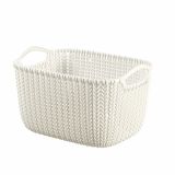KOŠARA CURVER KOŠARICA KNIT Z ROČAJEM 30X22X17 CM BELA