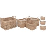 OKRASNA KOŠARA EH L 47X34X28 CM PLETENA PRAVOKOTNA