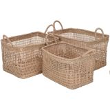 OKRASNA KOŠARA EH M 43X30X26 CM PLETENA PRAVOKOTNA