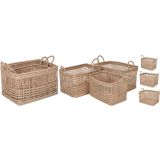 OKRASNA KOŠARA EH M 43X30X26 CM PLETENA PRAVOKOTNA