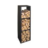 REGAL ZA DRVA - ČRNI 36X149X31