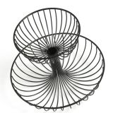 KOŠARA ZA SADJE ZELLER PRESENT KOŠARA ZA SADJE 2 NIVOJA METAL ČRNA