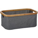 KOŠARA ZA SHRANJEVANJE ALPINA BAMBUS/TEKSTIL ZLOŽLJIVA 38X26X16CM
