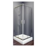 KOTNA KABINA ZA PRHANJE AQUAESTIL LAGUNA 90 SILVER PROF. PROZ. STEK. H=185