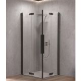 KOTNA KABINA ZA PRHANJE KOLPA SAN Q 90 SBR/1 POLARIS FOLD BLACK PROF. PROZ. STEK.