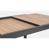 KOVINSKA MIZA BIZZOTTO BELMAR, 160-240X100 CM