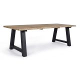 KOVINSKA MIZA BIZZOTTO ROLLAND, 240X100 CM