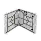 KOVINSKA MIZA MIRPOL VIVID 180X70 CM, BELA