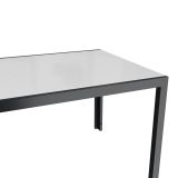 KOVINSKA MIZA NATERIAL LYRA II ANTR. 160X90 ALU STEKLO