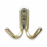 KOVINSKA OBEŠALNA KLJUKA DVOJNA ŽIČNA RUMENA 05